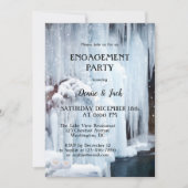 Waterfall Ice and Light Sparkles Verloving Kaart (Voorkant)