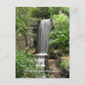 Waterfall, ik wou dat je hier was... briefkaart (Voorkant)