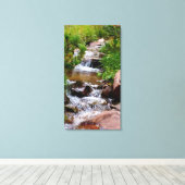 Waterfall in Colorado Canvas Afdruk (Insitu (Houten vloer))