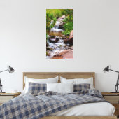Waterfall in Colorado Canvas Afdruk (Insitu (Slaapkamer))