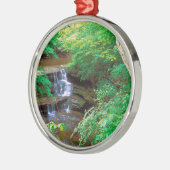 Waterfall in Starved Rock State Park Illinois Metalen Ornament (Links)