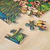 Waterfall Iris Birch Tiffany Glas in lood  Legpuzzel (Zijkant)