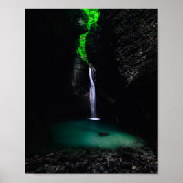 Waterfall Kozjak in al zijn glorie Poster
