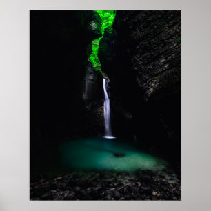 Waterfall Kozjak in al zijn glorie Poster
