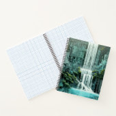 Waterfall Landscape Art Decor Paint Notitieboek (Binnen)