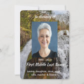 Waterfall Landscape  Celebration  Life Service Kaart (Voorkant)