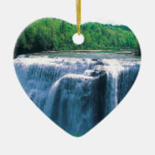 Waterfall Letchworth State Park New York Keramisch Ornament (Voorkant)