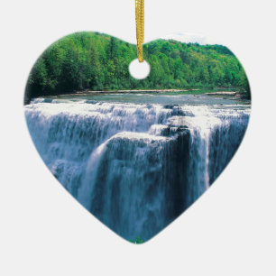 Waterfall Letchworth State Park New York Keramisch Ornament