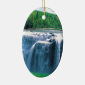 Waterfall Letchworth State Park New York Keramisch Ornament (Rechts)
