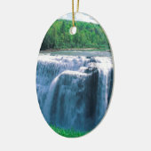 Waterfall Letchworth State Park New York Keramisch Ornament (Links)