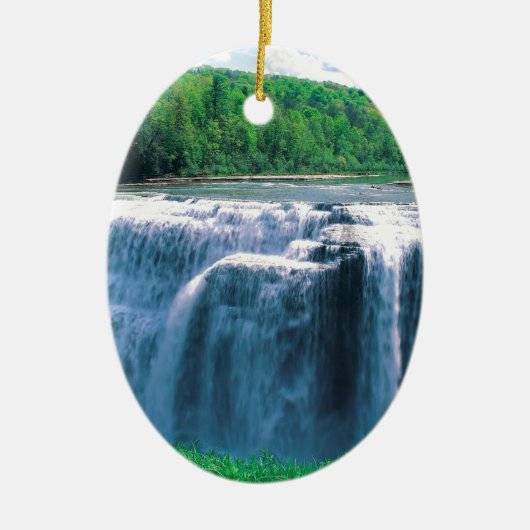 Waterfall Letchworth State Park New York Keramisch Ornament (Voorkant)