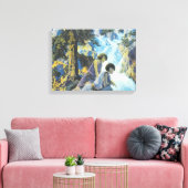 Waterfall - Maxfield Parrish Canvas Afdruk (Insitu (Woonkamer))