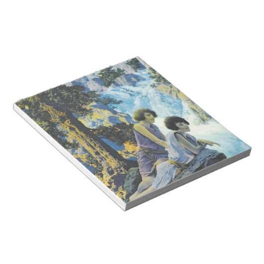 Waterfall - Maxfield Parrish Notitieblok (Schuin)