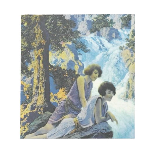 Waterfall - Maxfield Parrish Notitieblok (Voorkant)