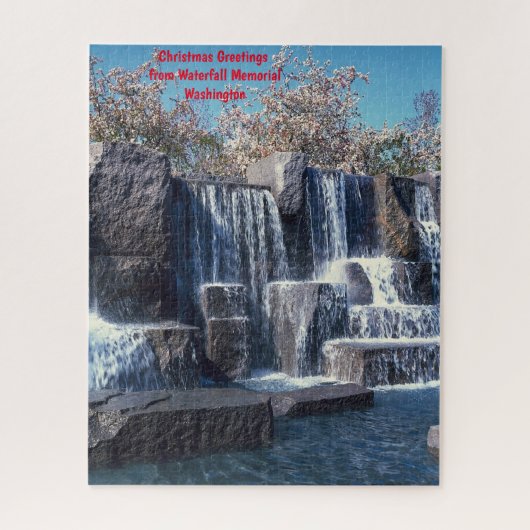 Waterfall Memorial Washington DC. Jigzaag Puzzle Legpuzzel (Verticaal)