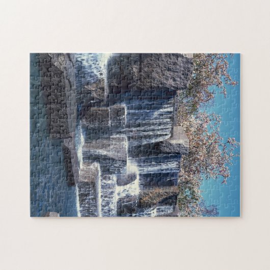 Waterfall Memorial Washington. Legpuzzel (Horizontaal)