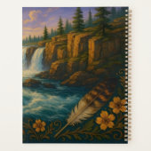 Waterfall Mountain Morning Sunrise Planner (Achterkant)