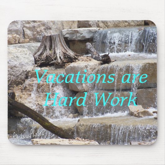 Waterfall Mousepad #2-pas aan Muismat (Voorkant)