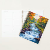 Waterfall Nature Landscape Painting Planner (Display)