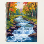 Waterfall Nature Landscape Painting Planner (Voorkant)