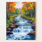 Waterfall Nature Landscape Painting Planner (Achterkant)