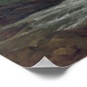 Waterfall Near a Village, c.1665-70 Poster (Hoek)