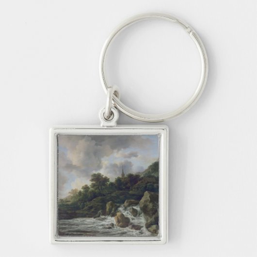 Waterfall Near a Village, c.1665-70 Sleutelhanger (Voorkant)