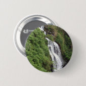 Waterfall Near Hilo, Hawaii Ronde Button 5,7 Cm (Voorkant /achterkant)