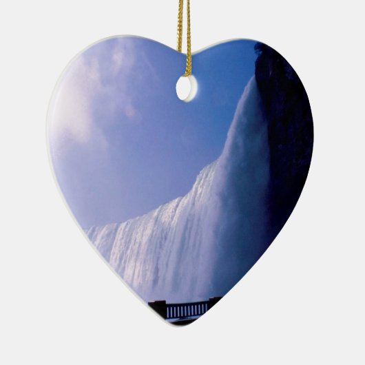 Waterfall Niagara Herfsten Keramisch Ornament (Rechts)