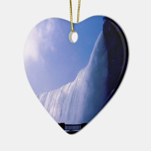 Waterfall Niagara Herfsten Keramisch Ornament (Links)