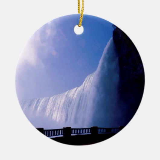 Waterfall Niagara Herfsten Keramisch Ornament (Voorkant)