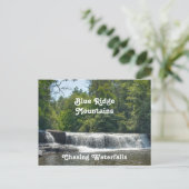 Waterfall North Carolina Blue Ridge Mountains Briefkaart (Staand voorkant)