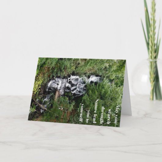 Waterfall Notecard Kaart (Voorkant)