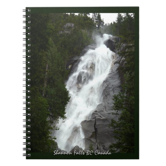 Waterfall Notitieboek Shannon Falls BC Souvenir (Voorkant)