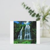 Waterfall Opaekaa Kauai Hawaii Briefkaart (Staand voorkant)