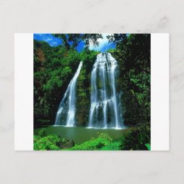 Waterfall Opaekaa Kauai Hawaii Briefkaart