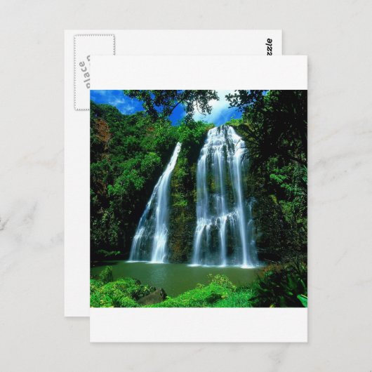 Waterfall Opaekaa Kauai Hawaii Briefkaart (Voorkant / Achterkant)