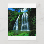 Waterfall Opaekaa Kauai Hawaii Briefkaart (Voorkant)
