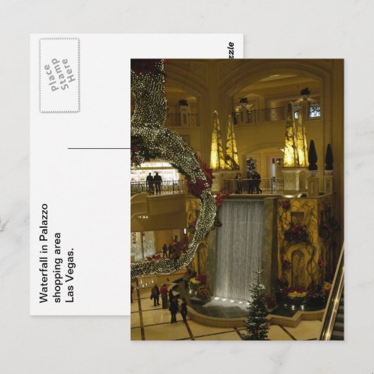 Waterfall Palazzo Briefkaart (Voorkant / Achterkant)