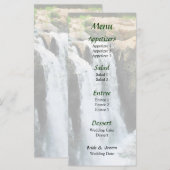 Waterfall Paterson NJ Wedding Menu (Voorkant / Achterkant)