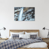 Waterfall Peričnik in Mojstrana, Slovenië Canvas Afdruk (Insitu (Slaapkamer))