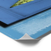 Waterfall Photo Trompe l'oeil Fake Window Poster (Hoek)