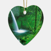 Waterfall Ponytail Columbia Gorge Keramisch Ornament (Links)