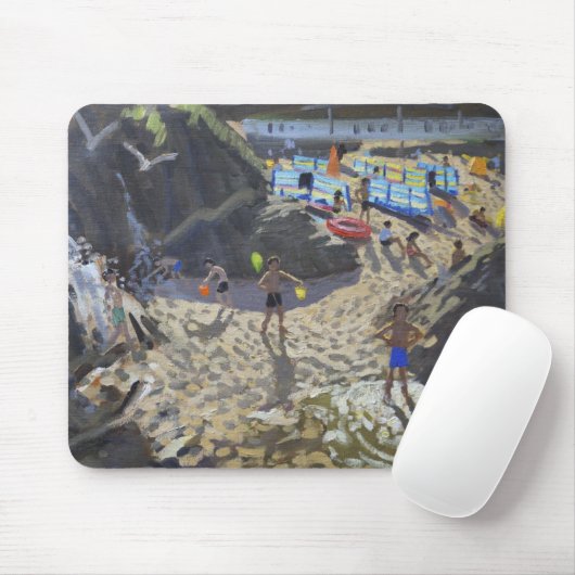 Waterfall Porthmeor strand St Ives Muismat (Met muis)