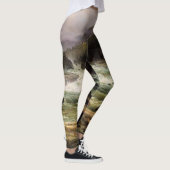 Waterfall River Hawk Bird Over Print Leggings (Rechts)