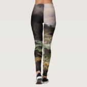 Waterfall River Hawk Bird Over Print Leggings (Achterkant)