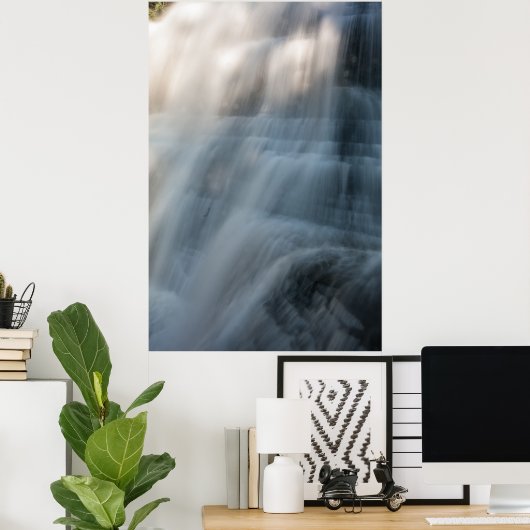 Waterfall, Robert H Treman State Park, New York Poster (Thuiskantoor)