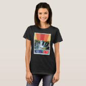 Waterfall Souvenir Africa Victoria Falls Zimbabwe T-shirt (Voorkant volledig)
