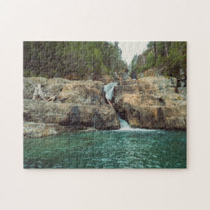Waterfall Strathcona Park Vancouver Island Legpuzzel