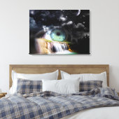 Waterfall Surrealisme Canvas Afdruk (Insitu (Slaapkamer))